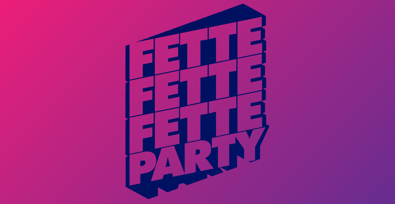 Logo Gestaltung fette fette fette party Roman Holland