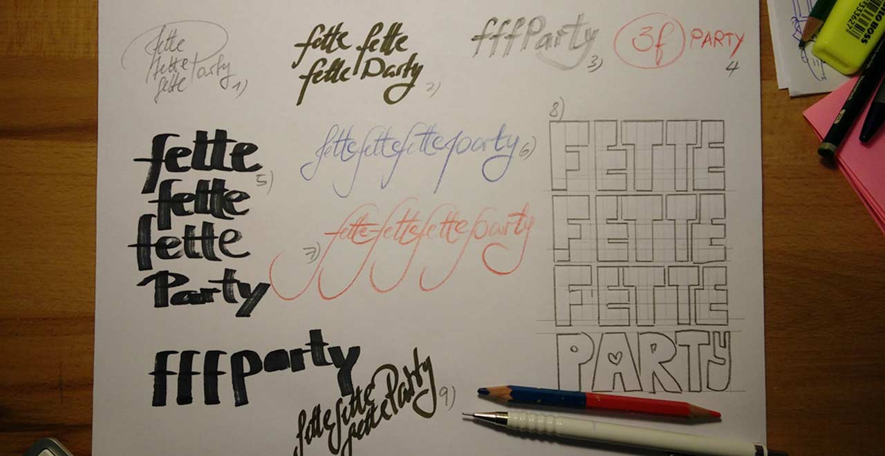 Fette Fette Fette Party Logo Ideen Roman Holland