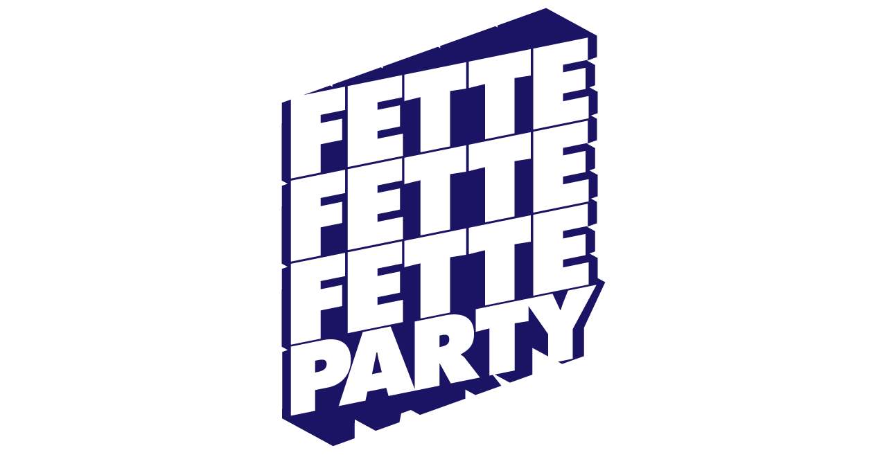 Logo Gestaltung fette fette fette party Roman Holland